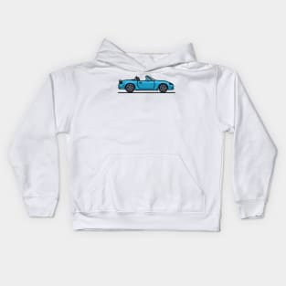 Crystal Blue Mazda Miata Kids Hoodie